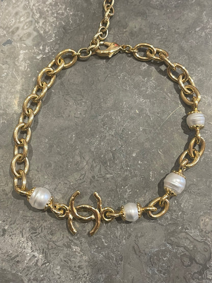 Collier Chanel doré