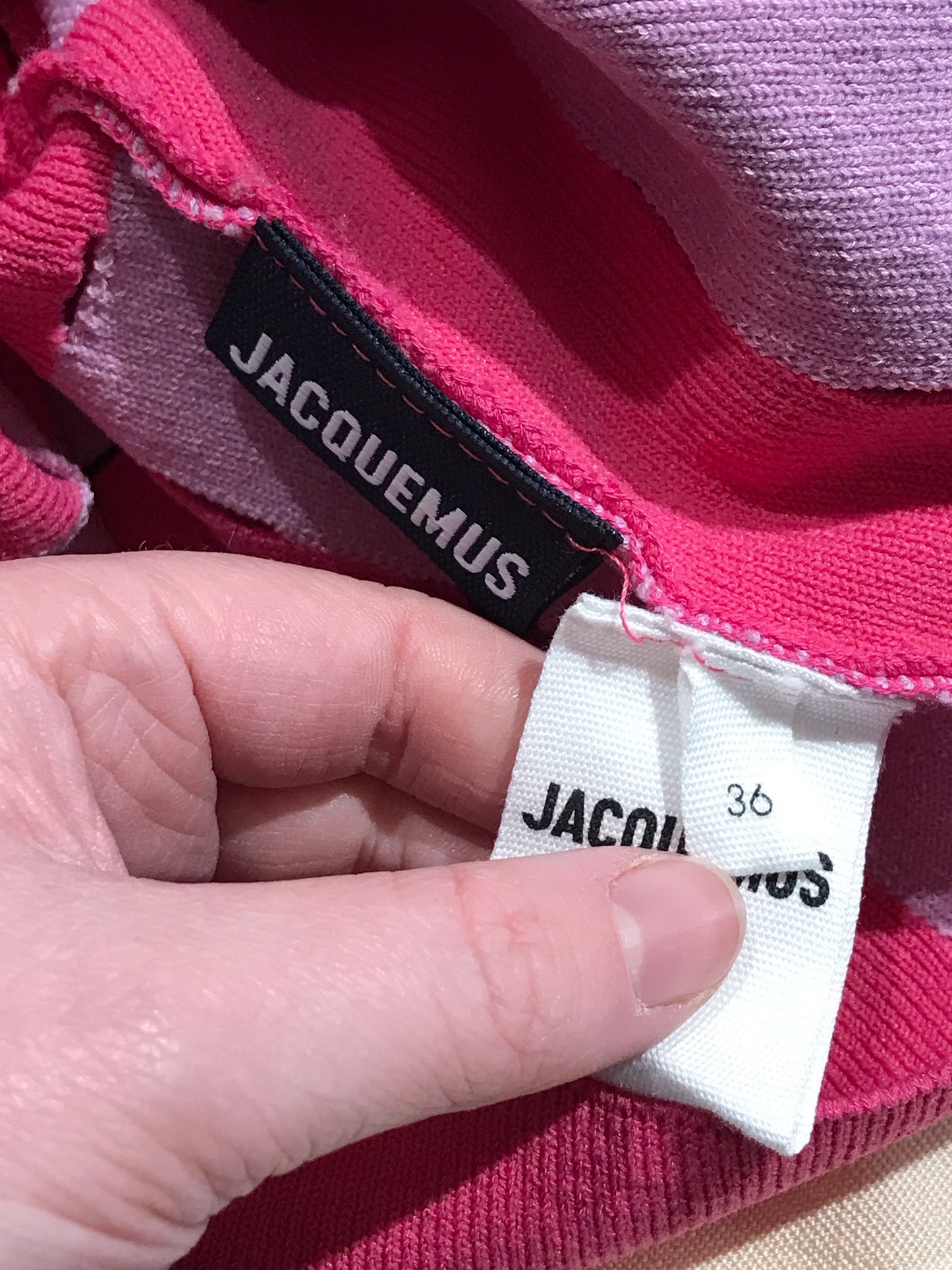 Top Jacquemus rose T.36