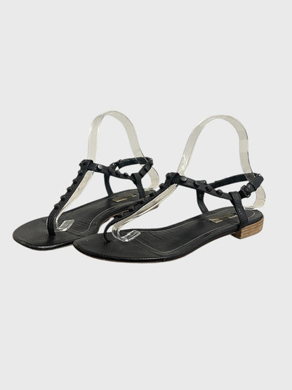 Sandales Balenciaga noires T.38