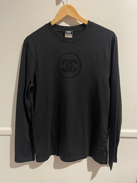 T-shirt Chanel noir T.S