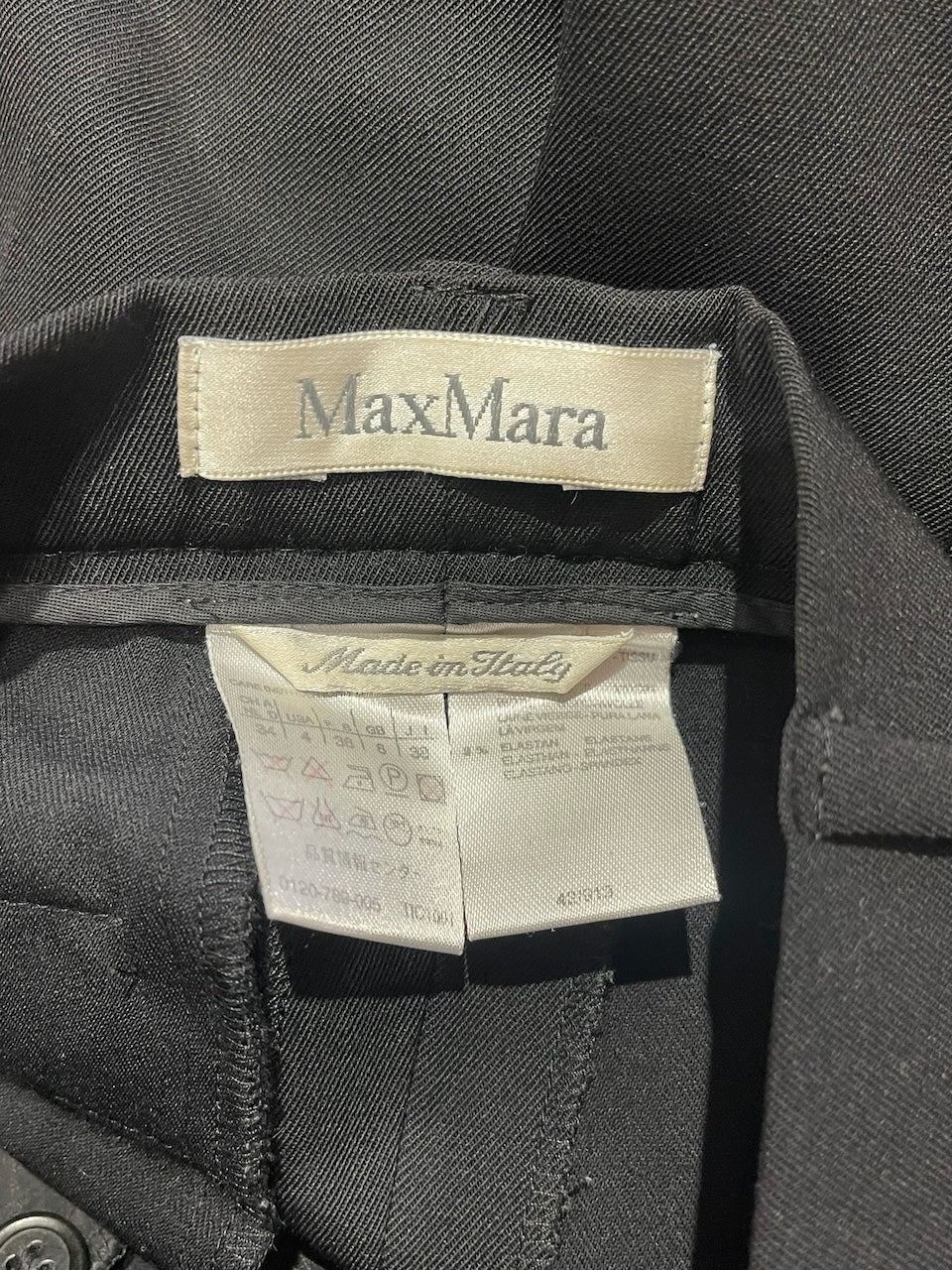 Pantalon Max Mara noir T.38