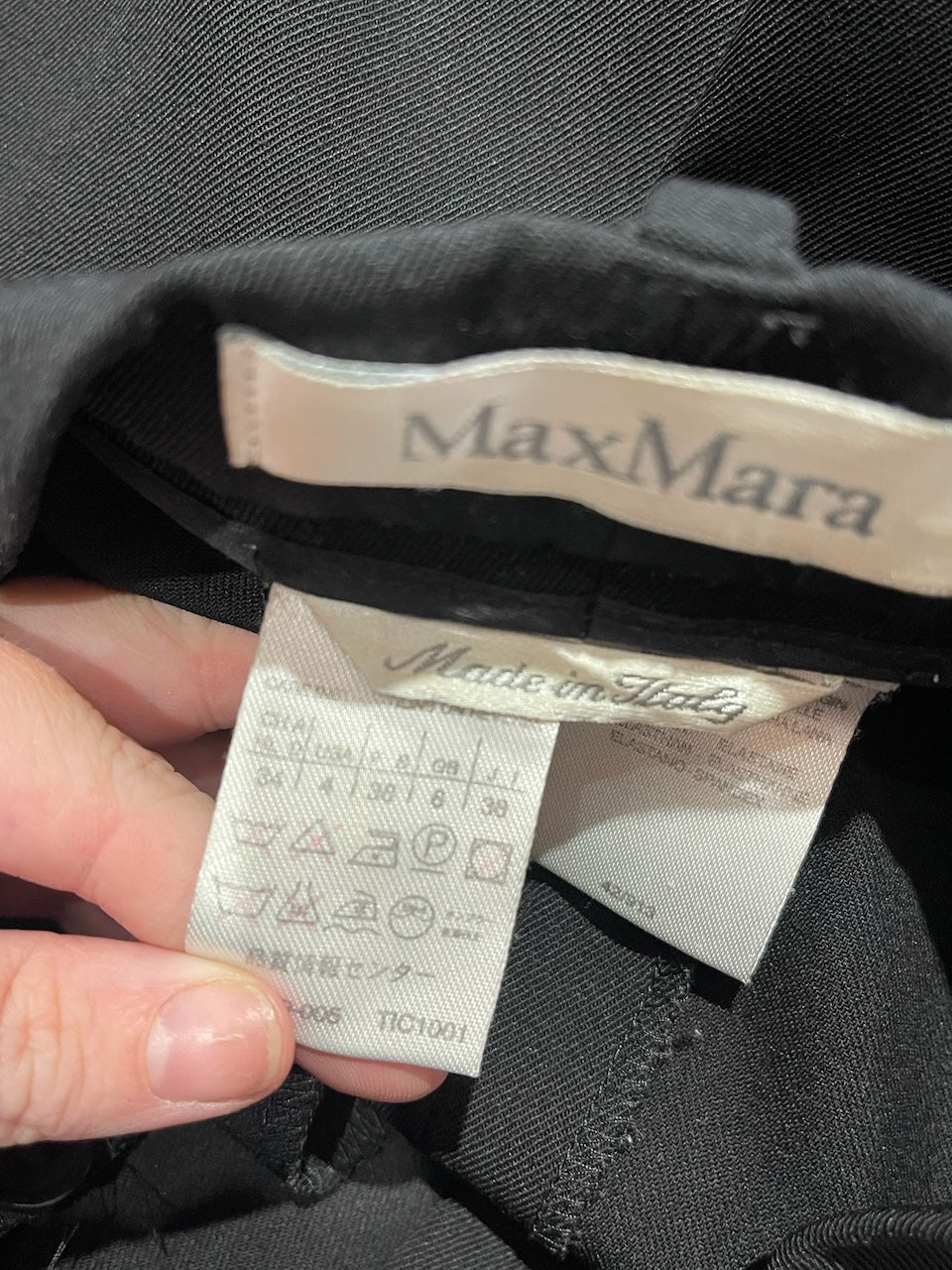 Pantalon Max Mara noir T.38