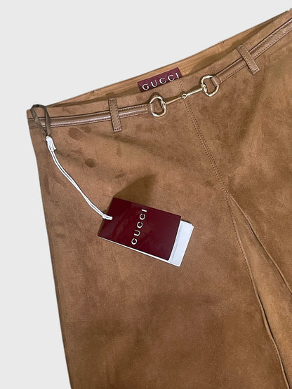 Jupe Gucci daim camel T.36