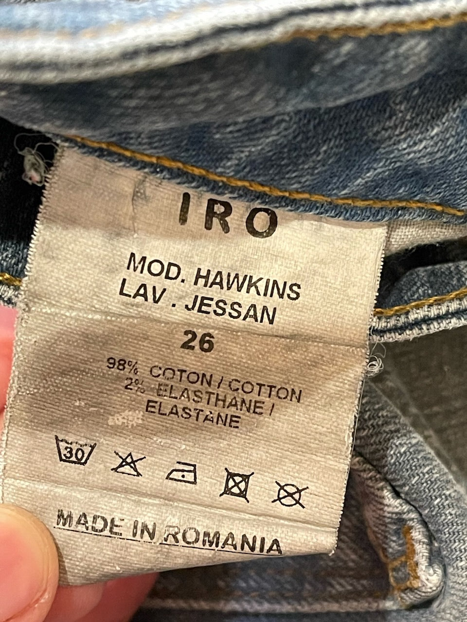 Jeans Iro bleu T.26