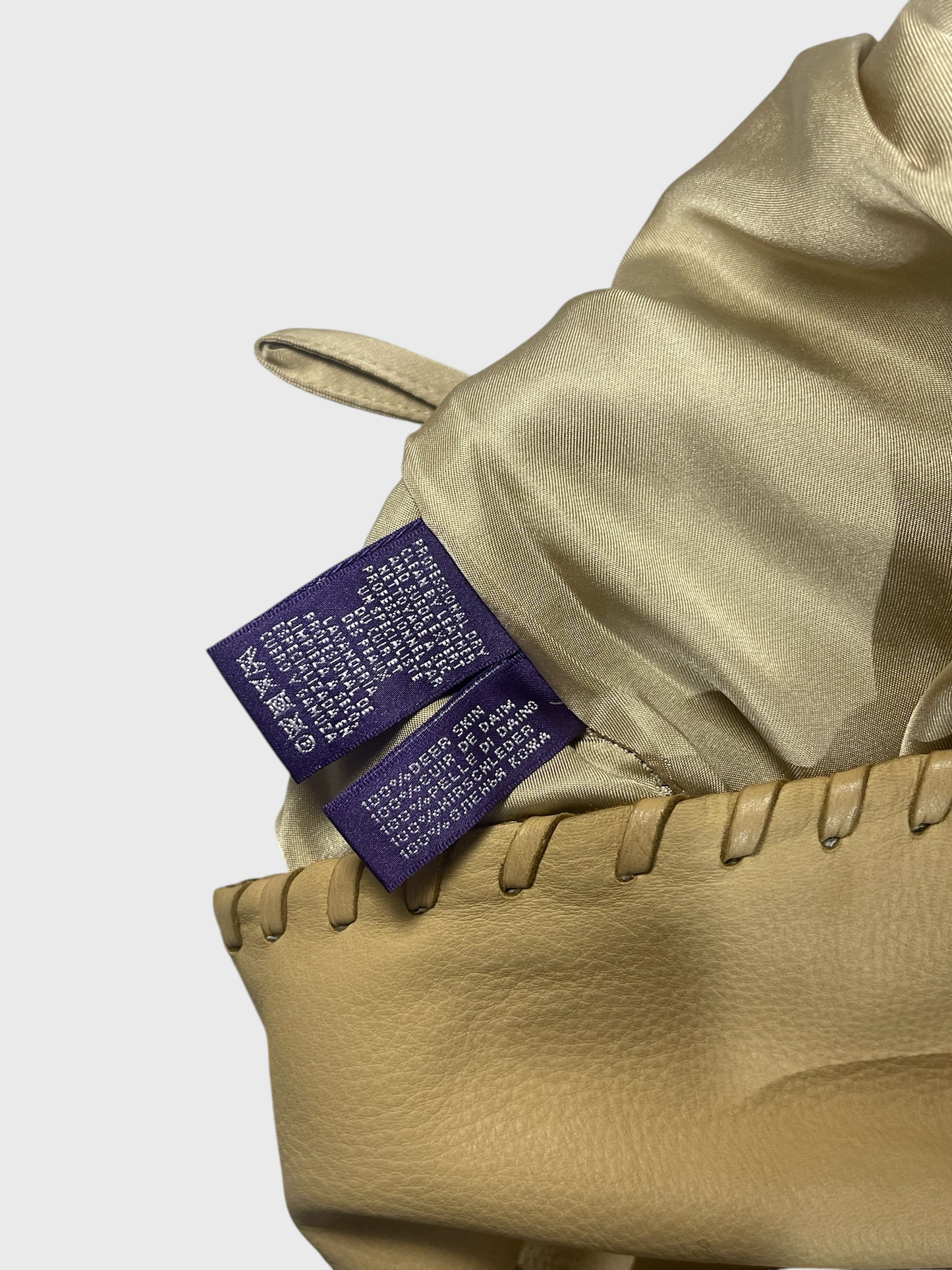 Jupe Ralph Lauren cuir T.36