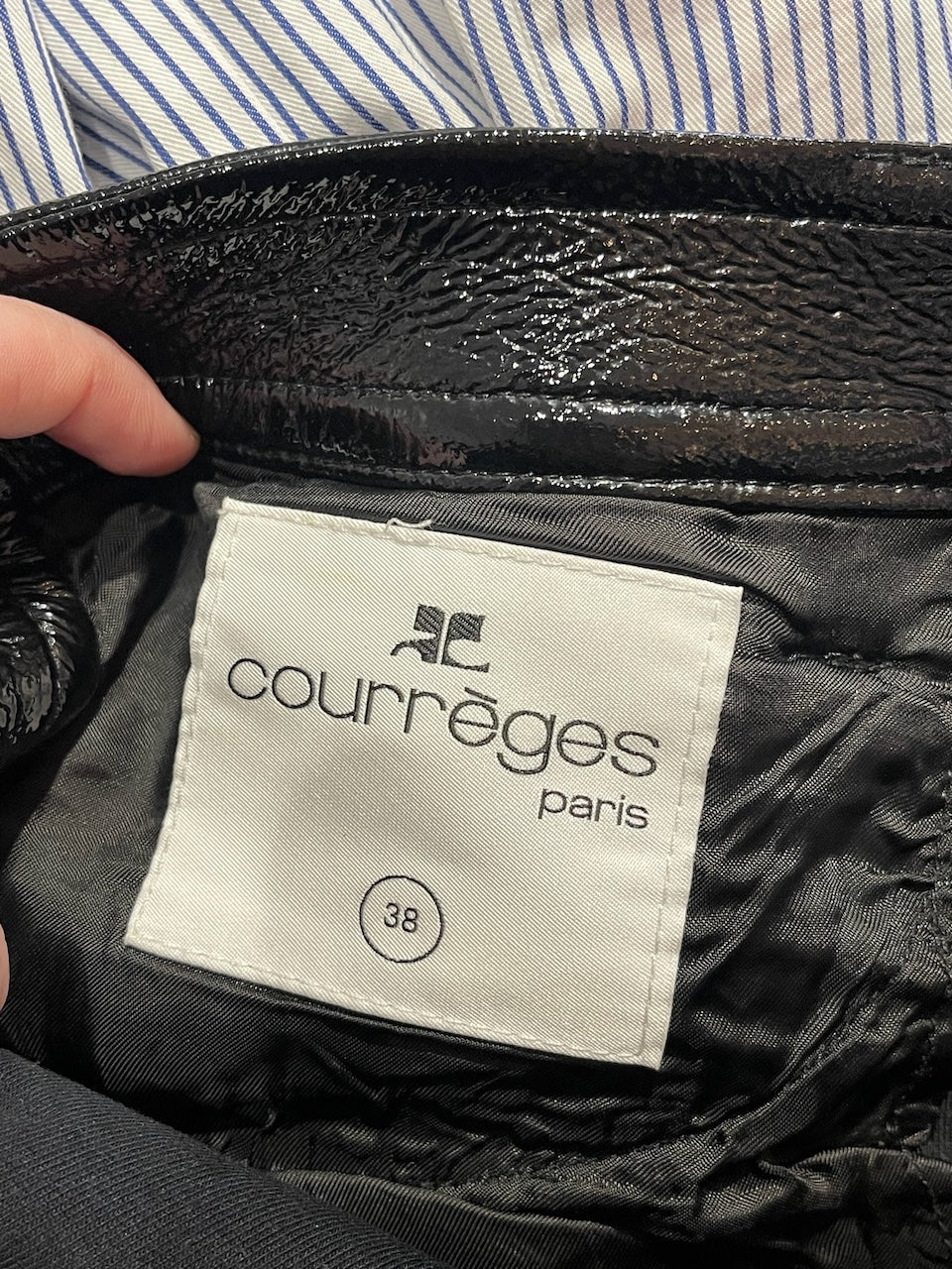 Pantalon Courrèges noir T.38