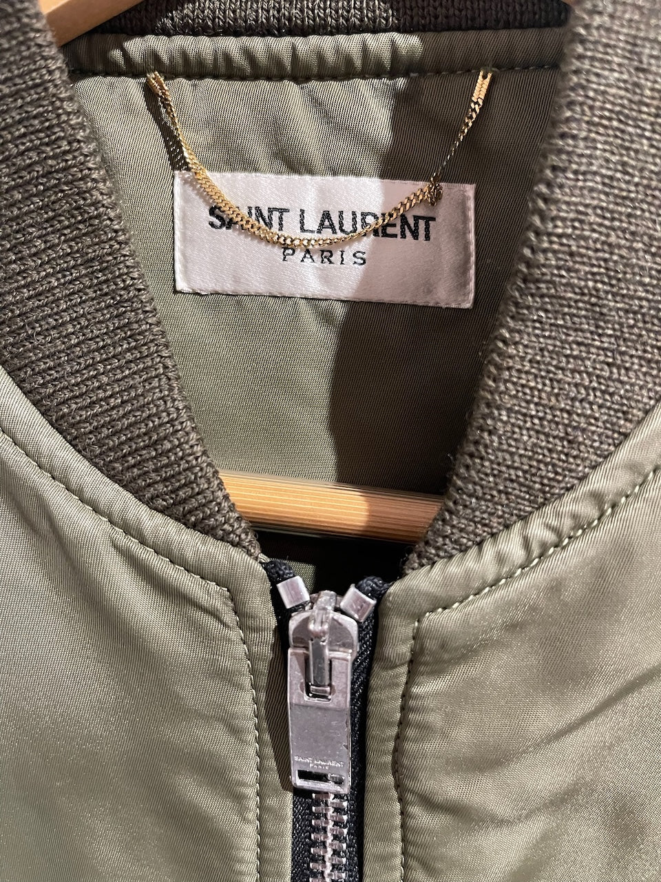 Veste Saint Laurent kaki T.40