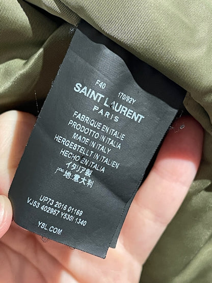Veste Saint Laurent kaki T.40