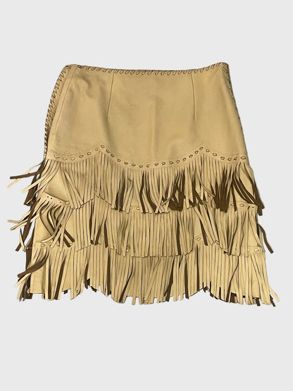 Jupe Ralph Lauren cuir T.36