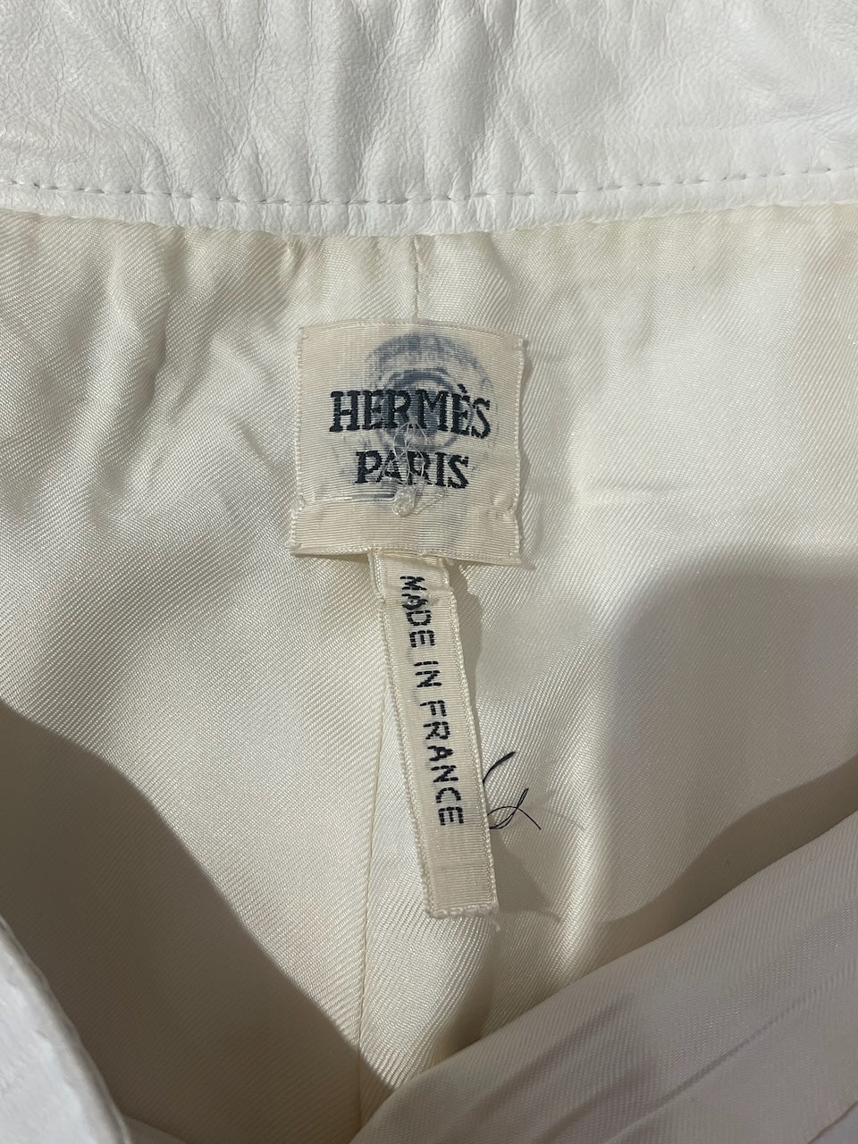 Pantalon Hermès blanc T.38