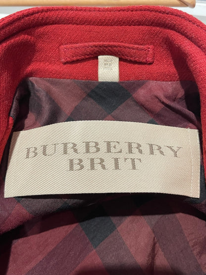 Manteau Burberry rouge T.38