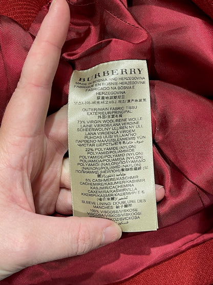 Manteau Burberry rouge T.38