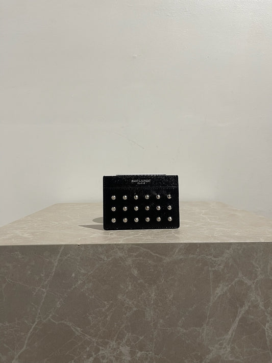 Porte-cartes Saint Laurent noir