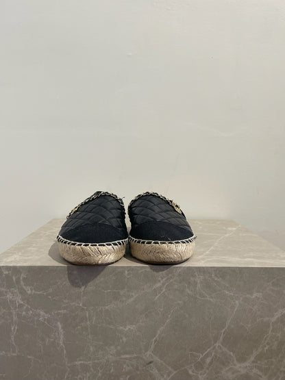 Espadrilles Chanel noires T.42