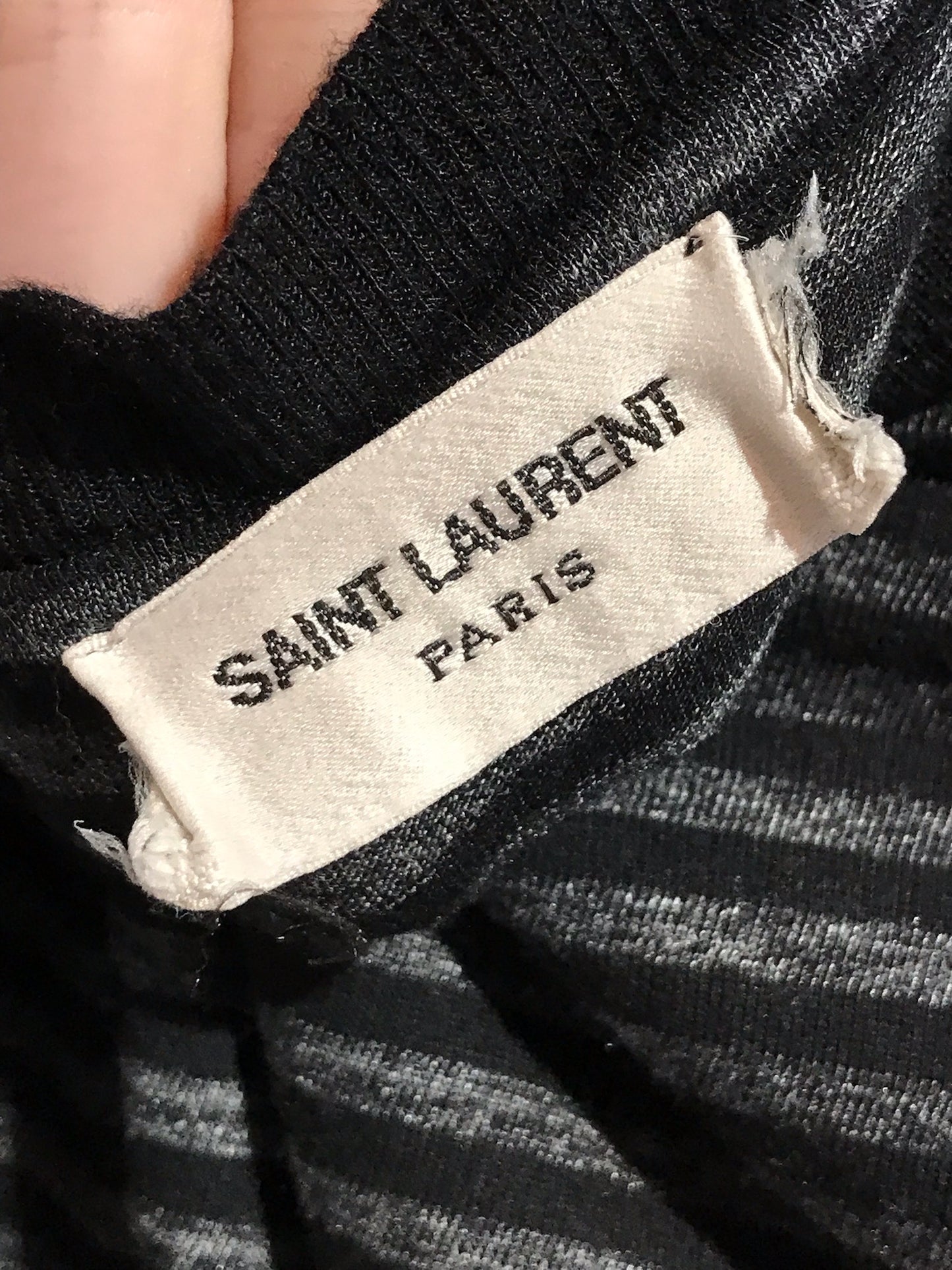 T-shirt Saint Laurent noir T.S