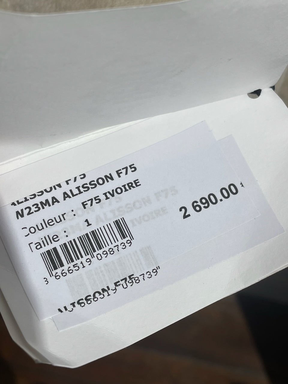 Manteau peau lainée dMn beige T.1