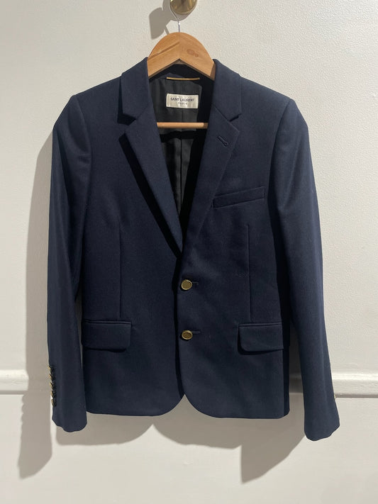 Veste Saint Laurent bleu marine T.36