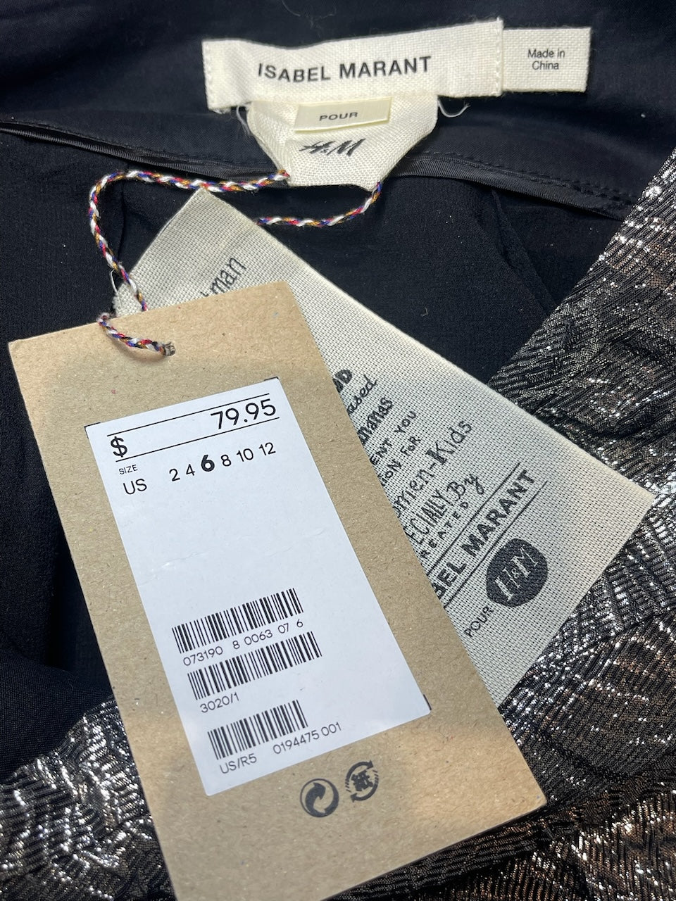Jupe Isabel Marant argentée T.36