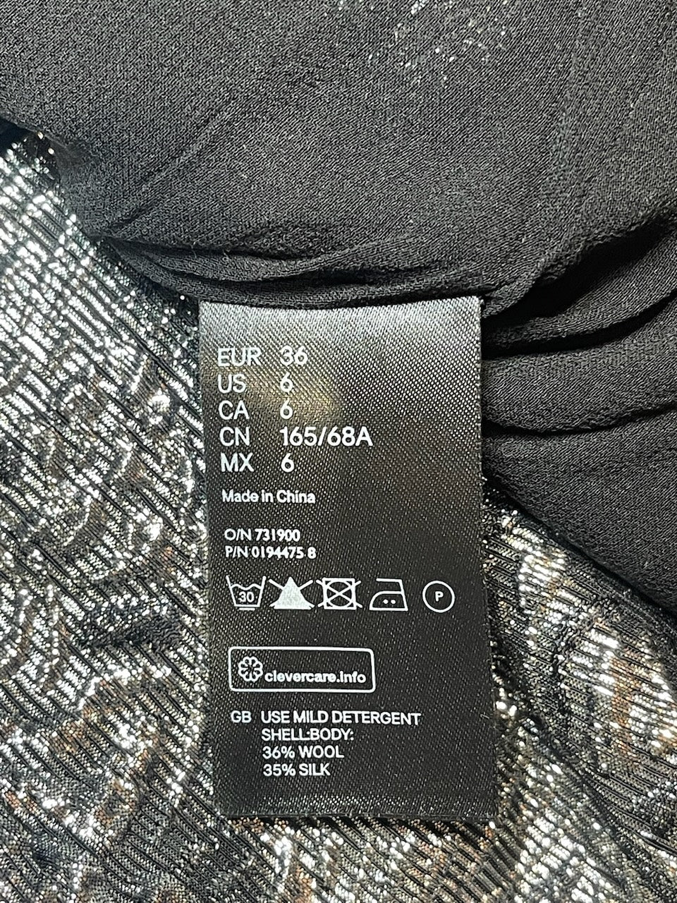 Jupe Isabel Marant argentée T.36