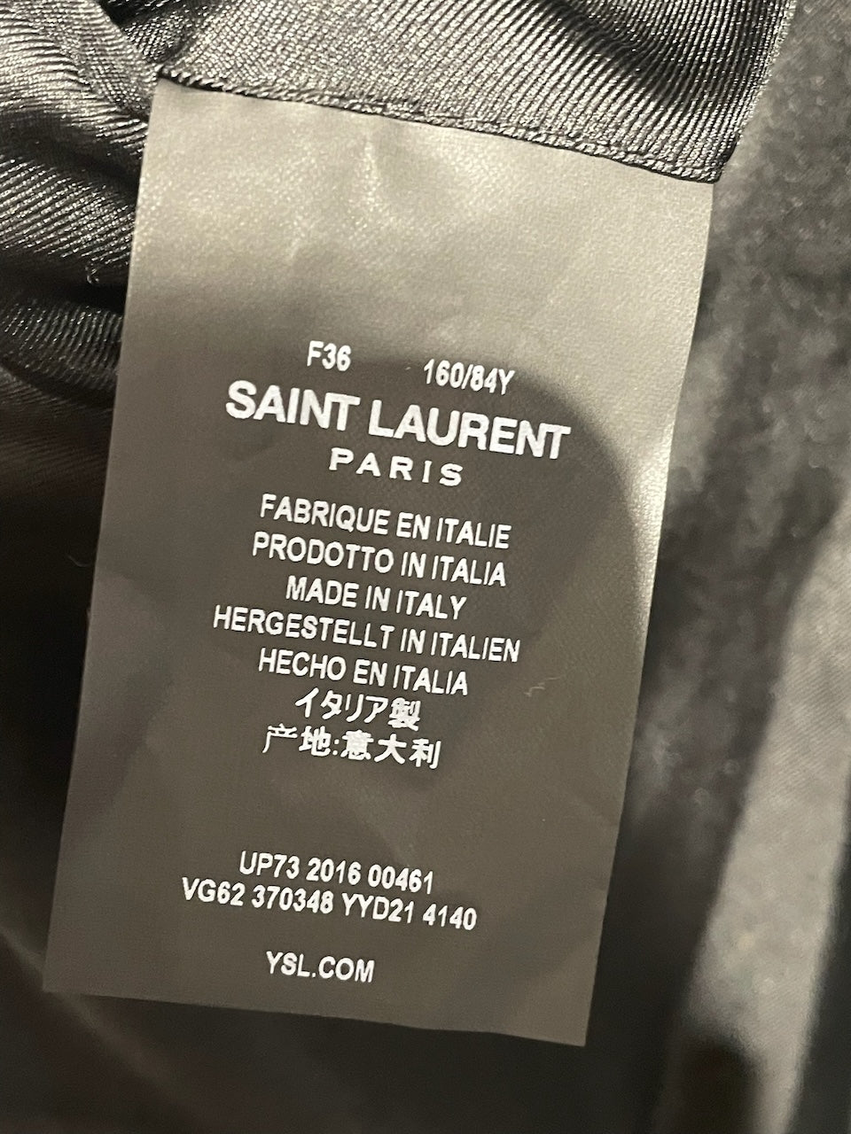 Veste Saint Laurent bleu marine T.36