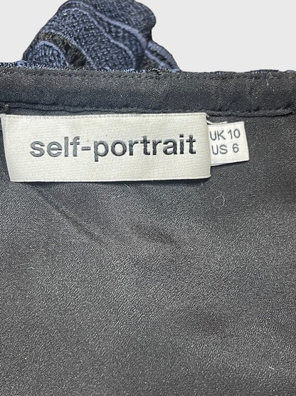 Top Self Portrait bleu T.38