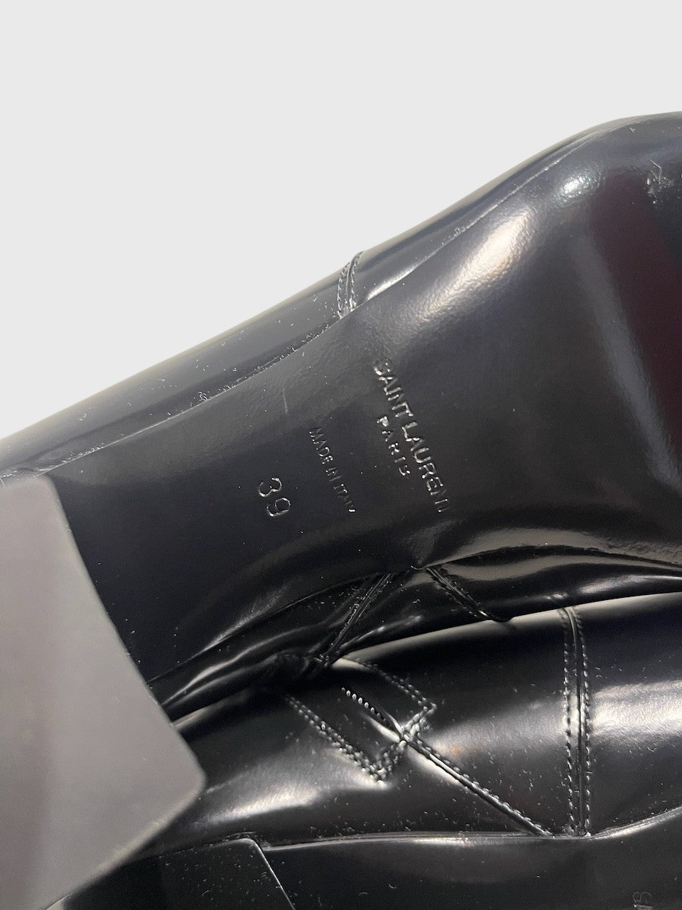Bottines Saint Laurent noires T.39