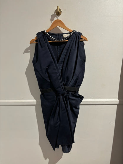 Robe Lanvin bleu marine T.40