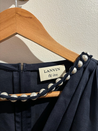 Robe Lanvin bleu marine T.40