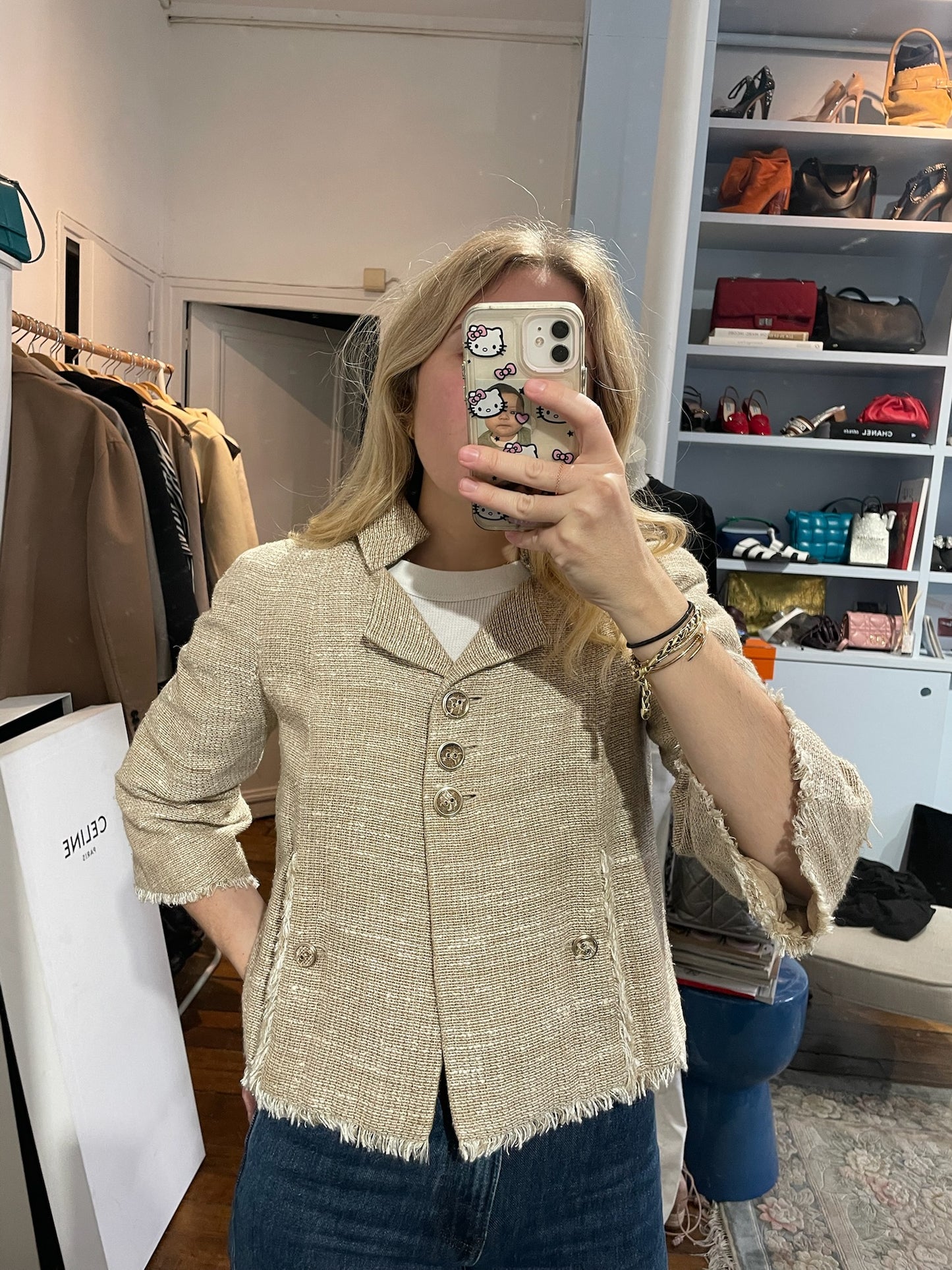 Veste Chanel beige T.34