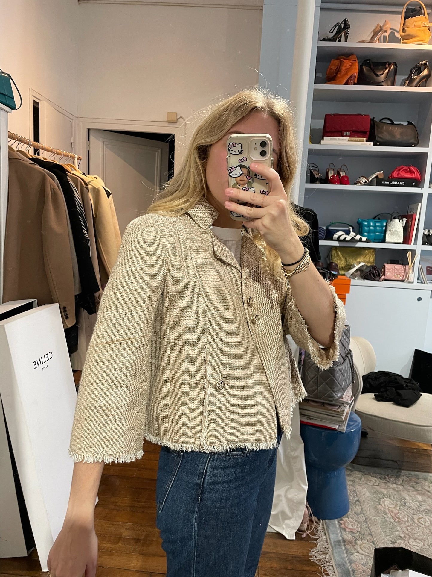 Veste Chanel beige T.34