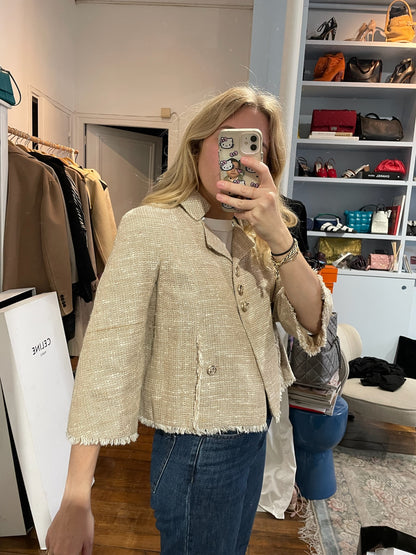 Veste Chanel beige T.34
