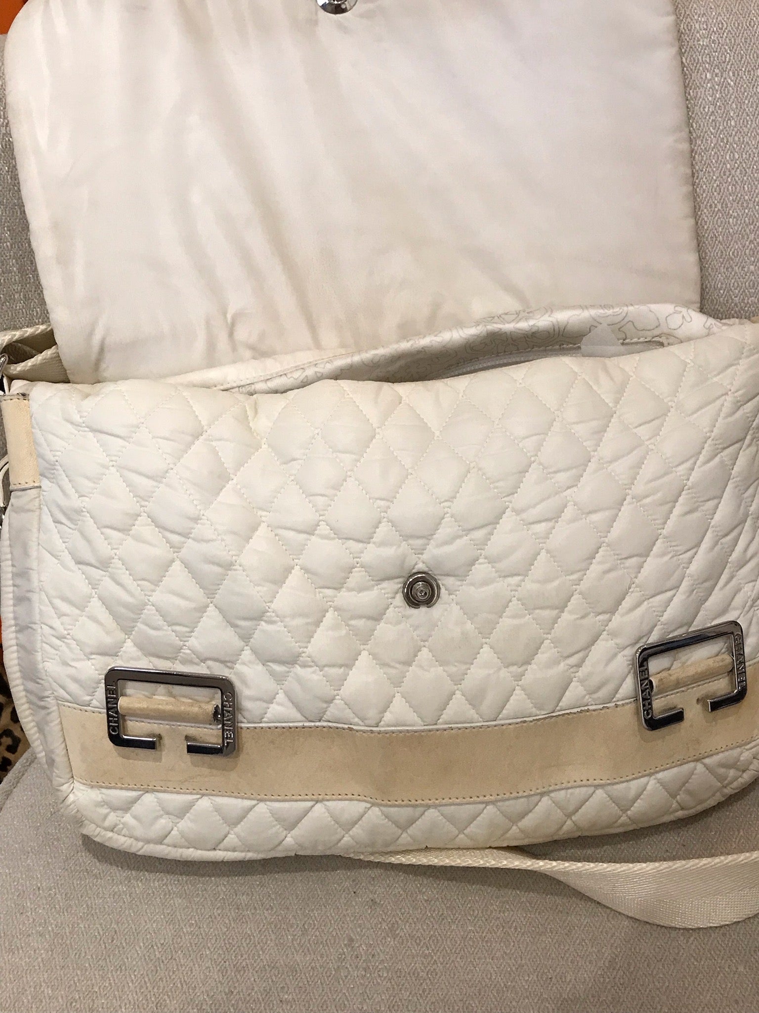 Sac top chanel toile