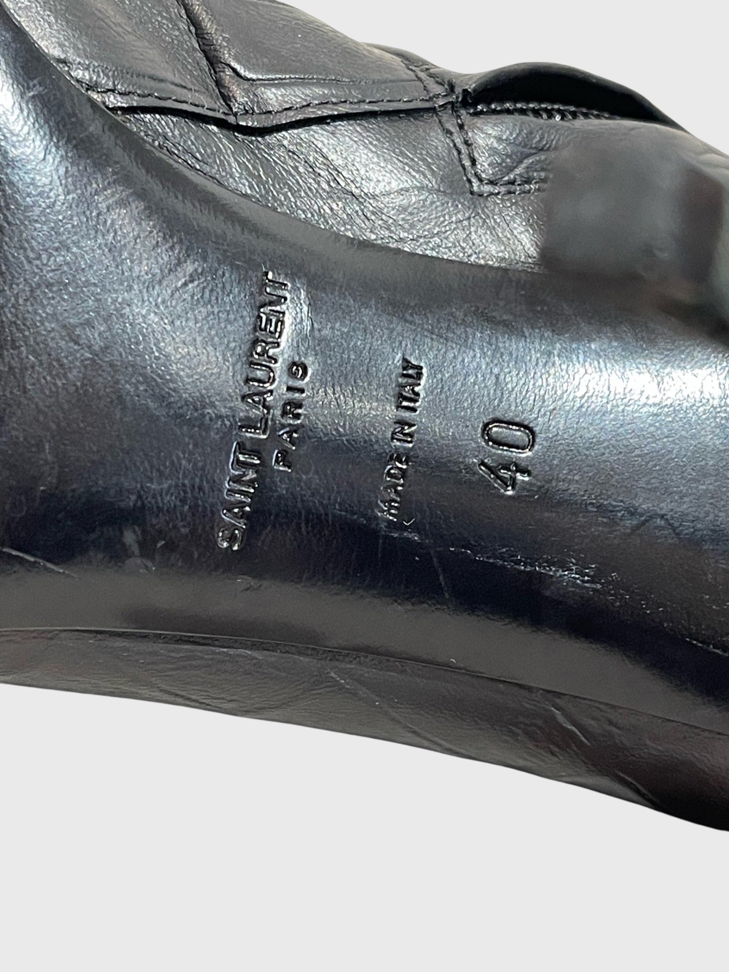 Boots Saint Laurent noires T.40