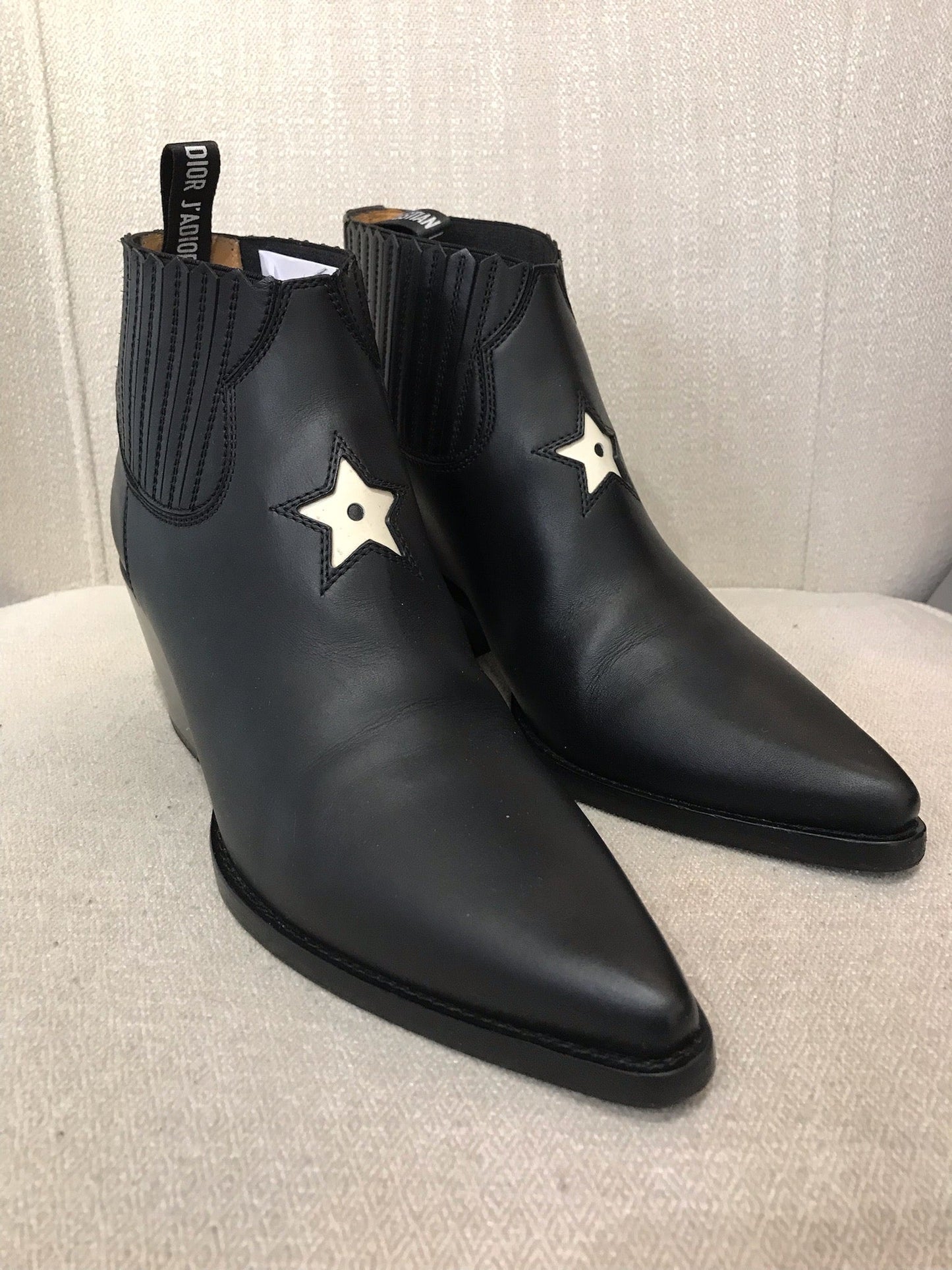 Bottines Dior noires T.38