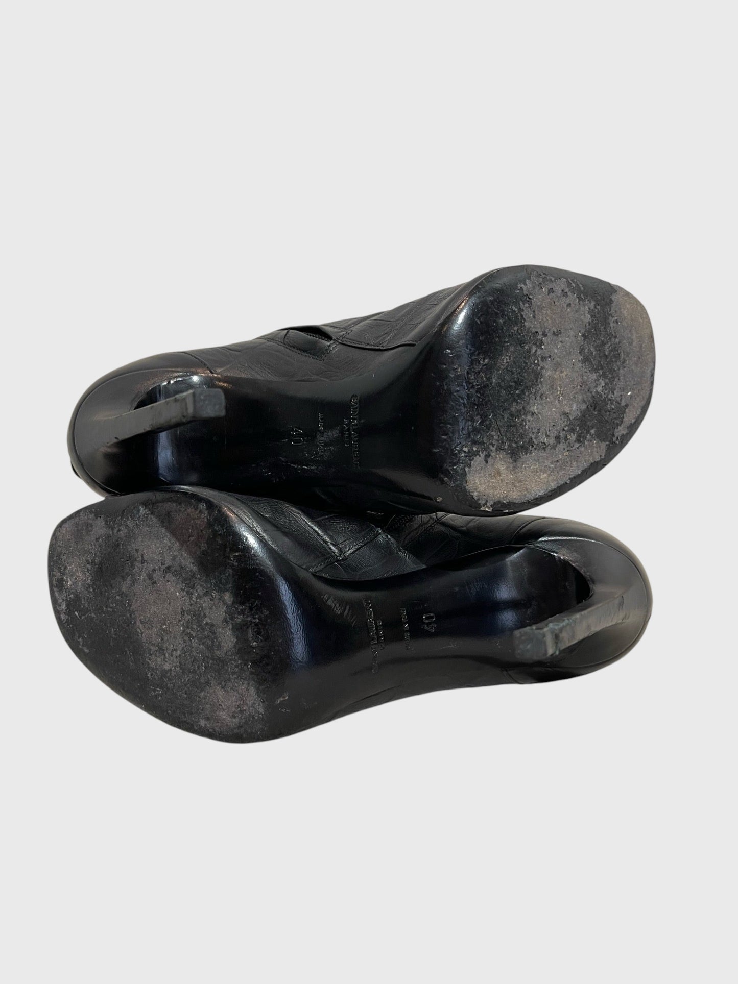 Boots Saint Laurent noires T.40