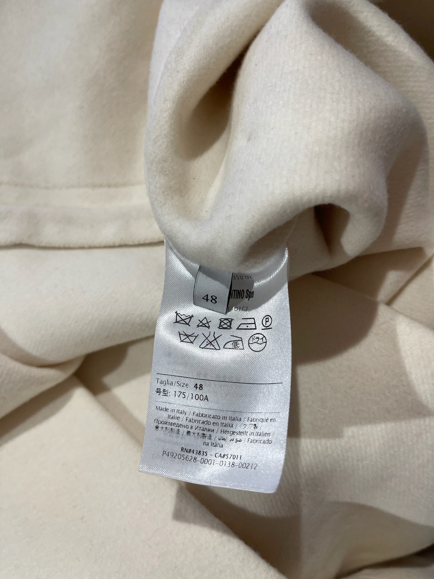 Manteau Valentino blanc T.44