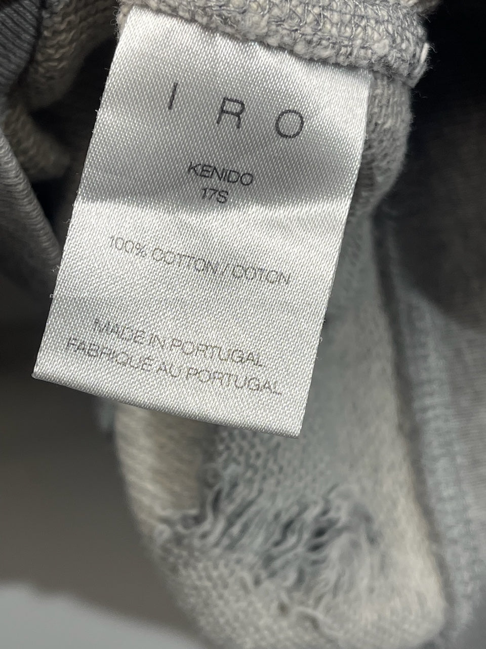 Sweat Iro gris T.XS
