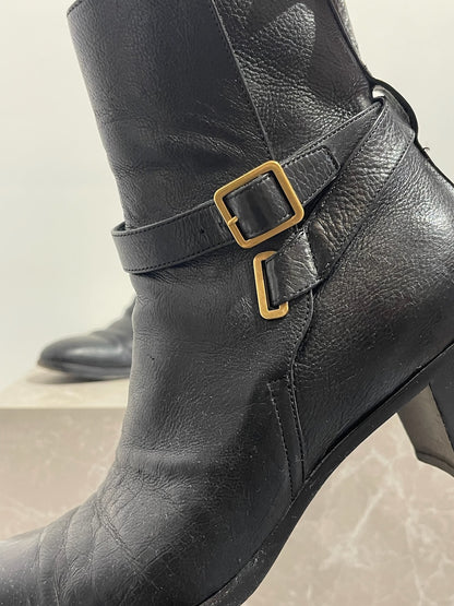 Bottines Saint Laurent noires T.38,5