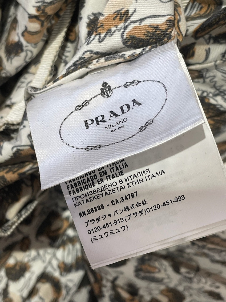Robe Prada léopard T.38