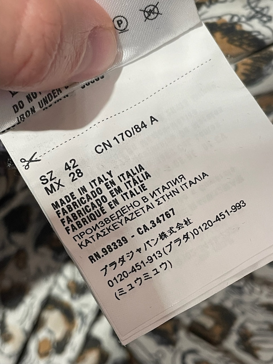 Robe Prada léopard T.38