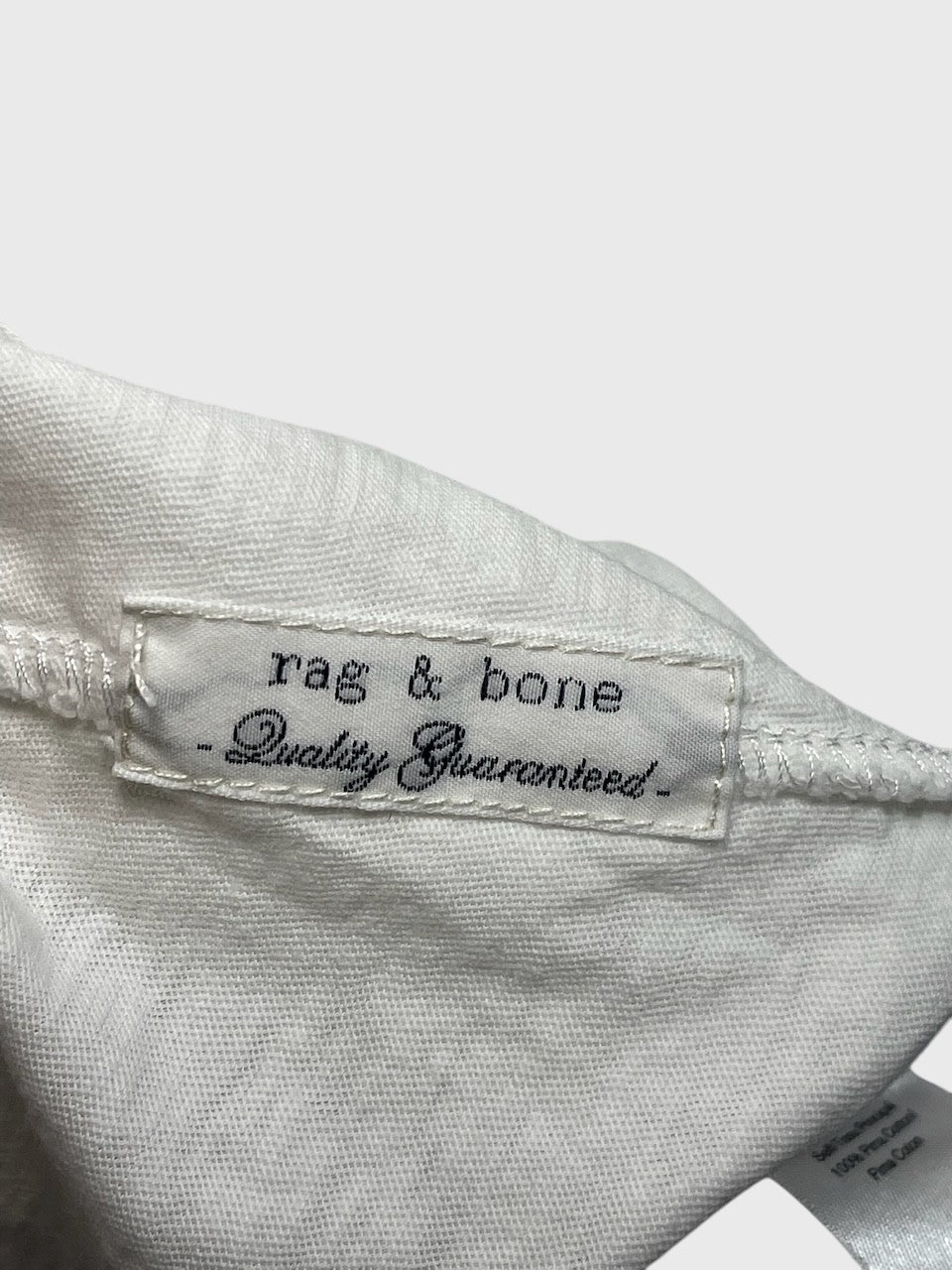 T-shirt Rag and Bone blanc T.M