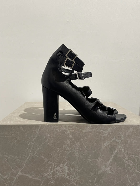 Sandales Saint Laurent noires T.40