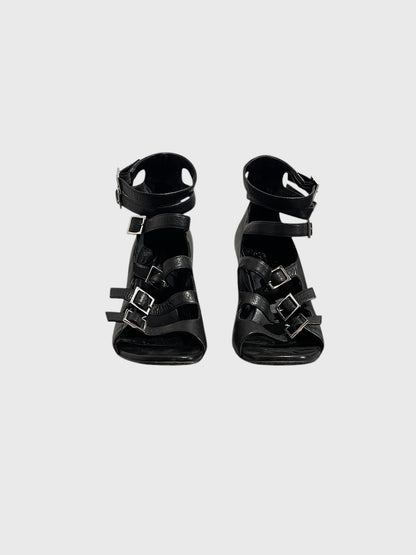 Sandales Saint Laurent noires T.40