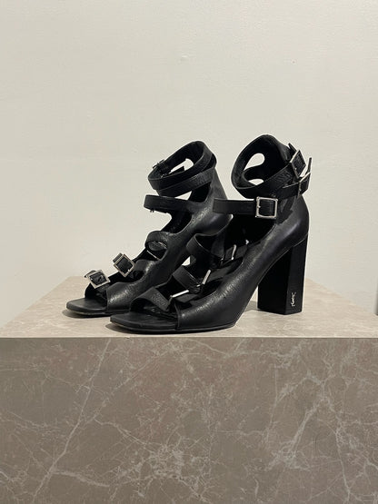 Sandales Saint Laurent noires T.40