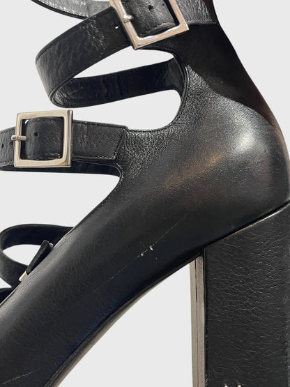 Sandales Saint Laurent noires T.40
