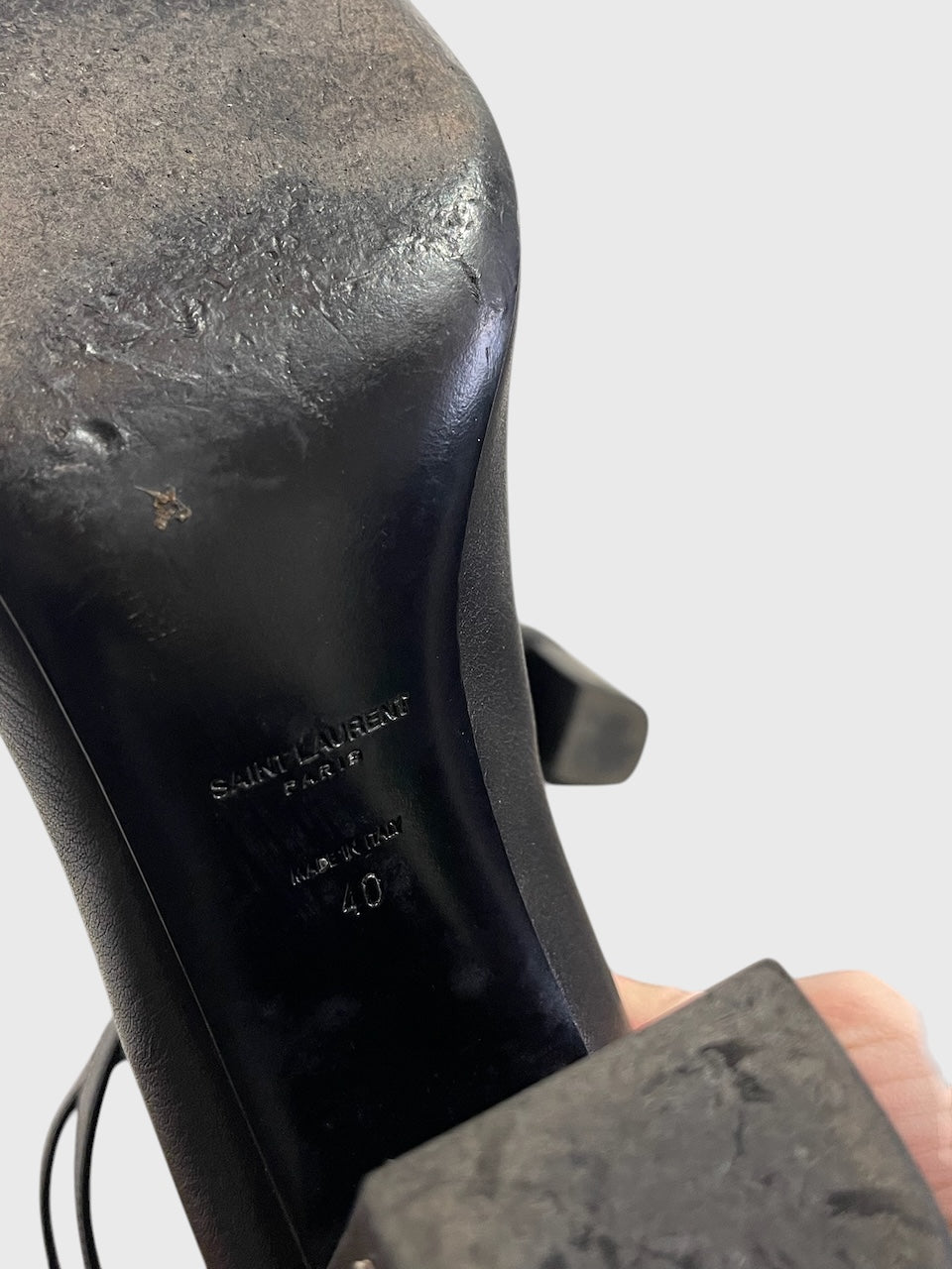 Sandales Saint Laurent noires T.40