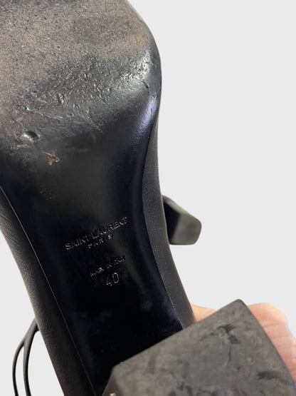 Sandales Saint Laurent noires T.40