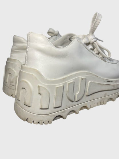 Baskets Miu Miu blanches T.36