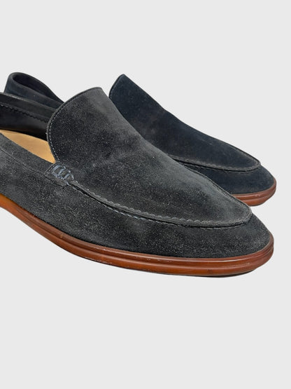 Mocassins Loro Piana bleu marine T.46