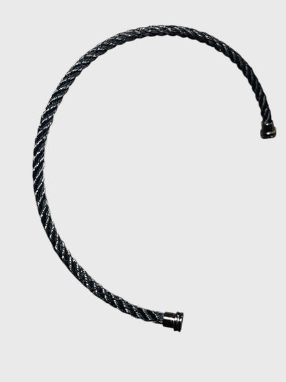 Bracelet câble Fred noir T.15